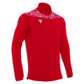 Tiber 1/4 Zip Top RED/WHT XL Stilren treningsgenser - Unisex