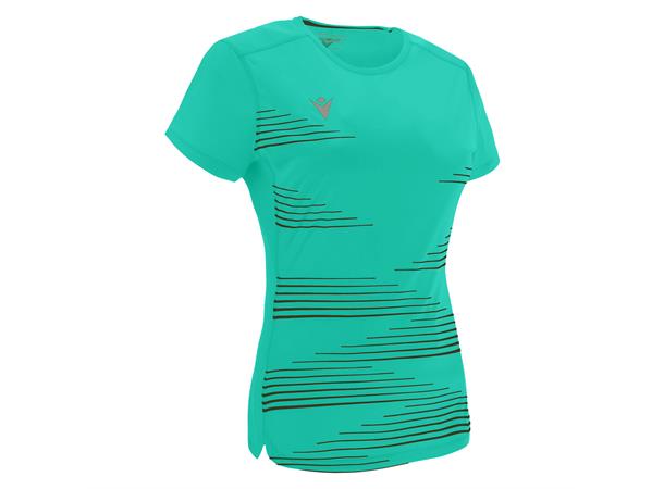 Irma Shirt Dame TRQ/BLK XS Teknisk løpe t-skjorte til dame 